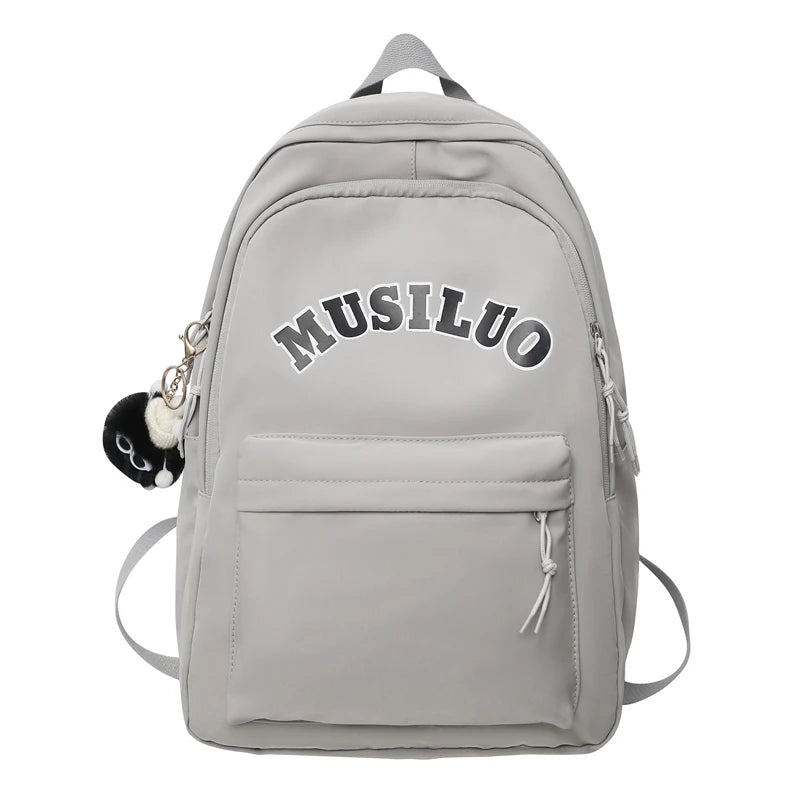 Trendy Men Women Green Leisure Book Bag Male Student Nylon Girl Boy Travel School Bag Cool Lady Laptop College Backpacks Fashion