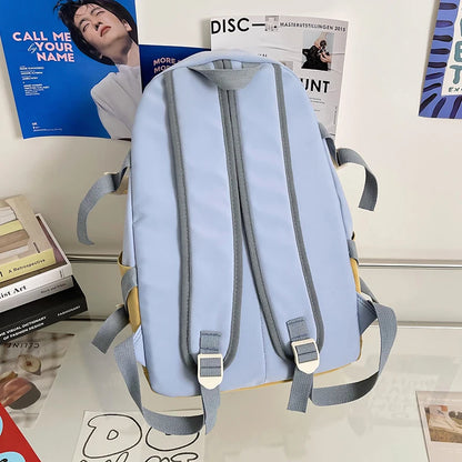 Trendy Nylon Cute Female College Bags Cool Ladies Laptop Backpack Fashion Women Book Backpack Girl Kawaii School Bag Student New