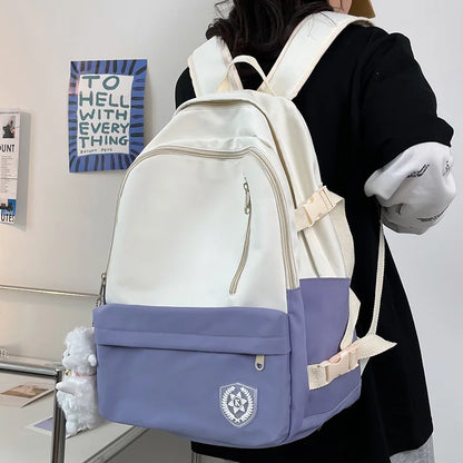 Trendy Nylon Cute Female College Bags Cool Ladies Laptop Backpack Fashion Women Book Backpack Girl Kawaii School Bag Student New