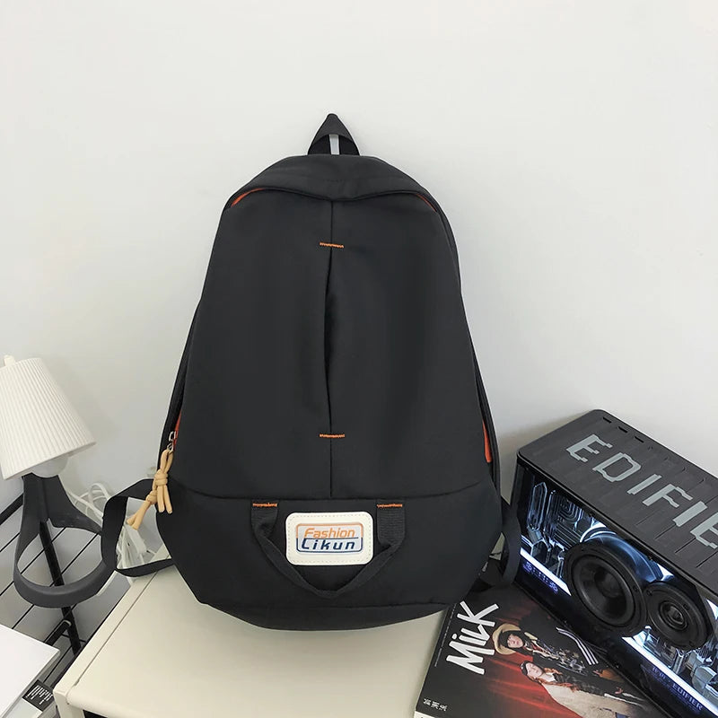 Trendy Patchwork Color Female Backpack Unisex Laptop College Student Rucksack Fashion Nylon School Bag For Teenage Girls Boys