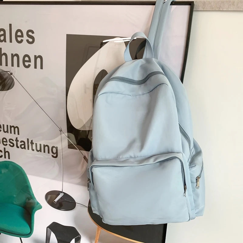 Trendy School Bag Nylon Travel Laptop Waterproof Cool Women Man College Backpack Schoolbag For teenage Girls Boys