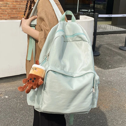 Trendy School Bag Nylon Travel Laptop Waterproof Cool Women Man College Backpack Schoolbag For teenage Girls Boys