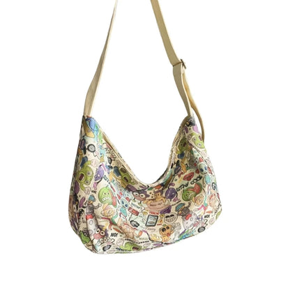 Trendy Single Shoulder Canvas Crossbody Bag Perfect for Fashion forward Women