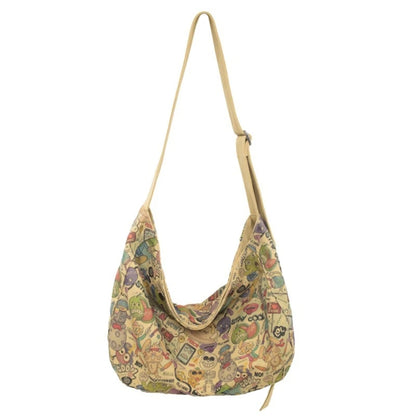 Trendy Single Shoulder Canvas Crossbody Bag Perfect for Fashion forward Women