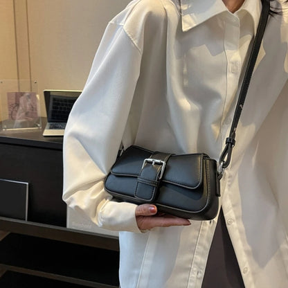 Trendy Underarm Shoulder Bag with Adjustable Strap Fashionable Solid Color Crossbody Bag for Women