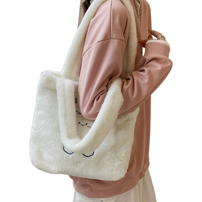 Trendy Winter Plush Handbag Soft and Comfortable Shoulder Bag Perfect for Everyday Errands and Commuting