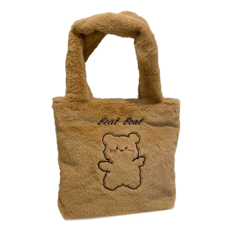 Trendy Winter Plush Handbag Soft and Comfortable Shoulder Bag Perfect for Everyday Errands and Commuting