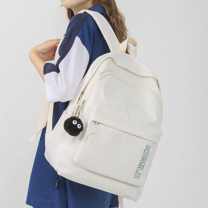 Trendy Women Cute Green Nylon School Bag Girl Travel Book Backpack Fashion Lady Leisure Bag Female Solid College Backpack Laptop