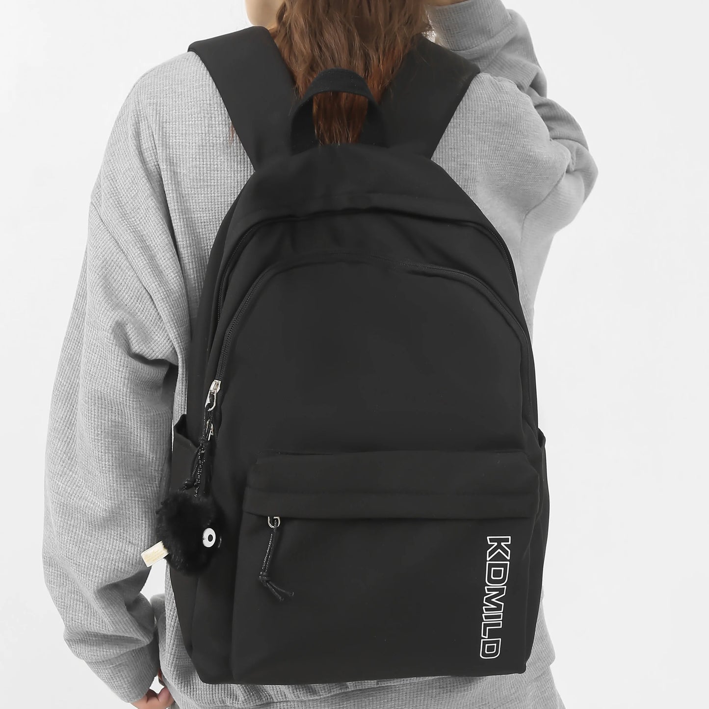 Trendy Women Cute Green Nylon School Bag Girl Travel Book Backpack Fashion Lady Leisure Bag Female Solid College Backpack Laptop