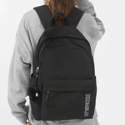Trendy Women Cute Green Nylon School Bag Girl Travel Book Backpack Fashion Lady Leisure Bag Female Solid College Backpack Laptop