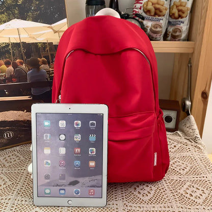 Trendy Women Green Kawaii College Backpack Lady Laptop Fashion Female Travel Cute Student BookBag Girl Nylon School Bag Cool New