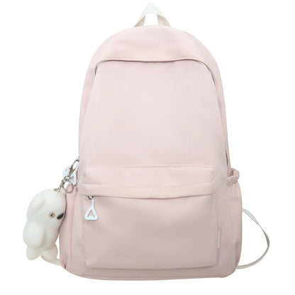 Trendy Women Green Kawaii College Backpack Lady Laptop Fashion Female Travel Cute Student BookBag Girl Nylon School Bag Cool New