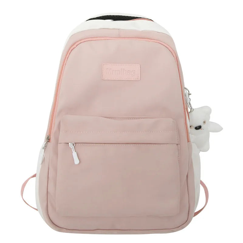 Trendy Women Green Laptop Waterproof School Bag Female Fashion Lady High Capacity College Backpack Cute Girl Travel Book Bag New