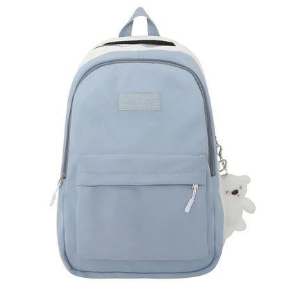 Trendy Women Green Laptop Waterproof School Bag Female Fashion Lady High Capacity College Backpack Cute Girl Travel Book Bag New