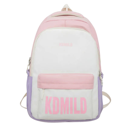 Trendy Women High Capacity Kawaii Female Laptop College Book Backpack Girl Cute Travel School Bags Lady Student Backpack Fashion