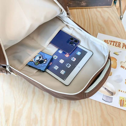 Trendy Women High Capacity Kawaii Female Laptop College Book Backpack Girl Cute Travel School Bags Lady Student Backpack Fashion