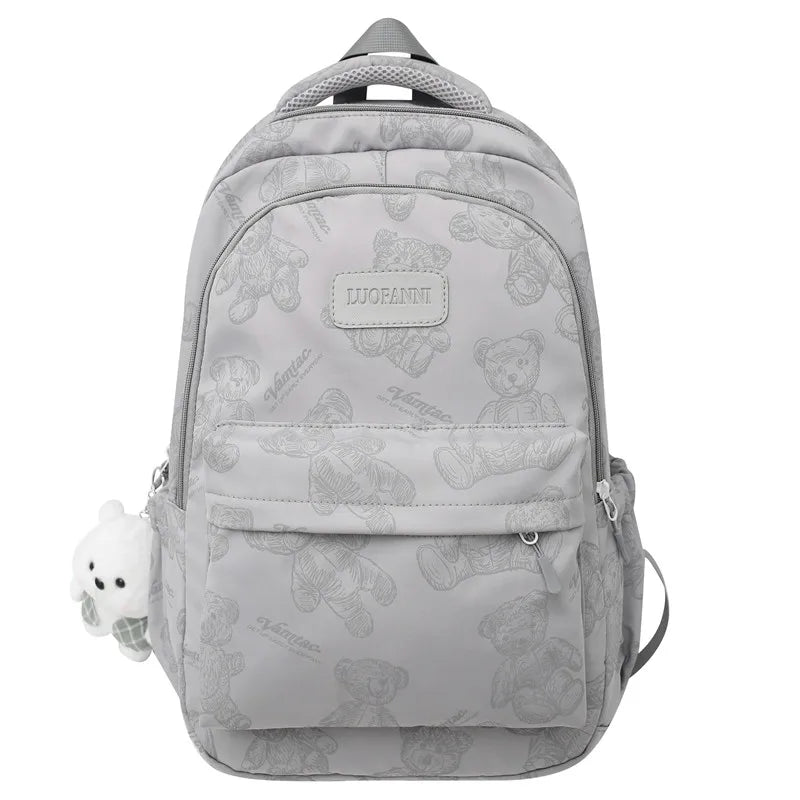 Trendy Women High Capacity Printing Laptop Female Waterproof School Bag Fashion Lady College Backpack Cute Girl Travel Book Bags