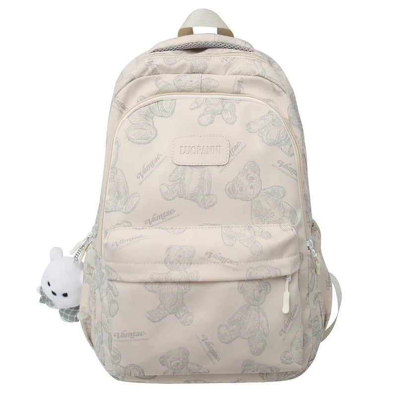 Trendy Women High Capacity Printing Laptop Female Waterproof School Bag Fashion Lady College Backpack Cute Girl Travel Book Bags