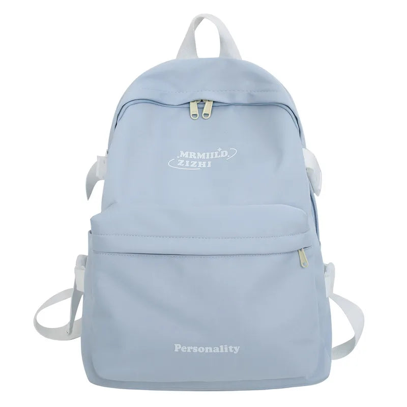 Trendy Women Kawaii Waterproof Laptop School Bag Cool Girl Nylon College Backpack Female Fashion Backpack Ladies Travel Book Bag