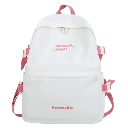 Trendy Women Kawaii Waterproof Laptop School Bag Cool Girl Nylon College Backpack Female Fashion Backpack Ladies Travel Book Bag