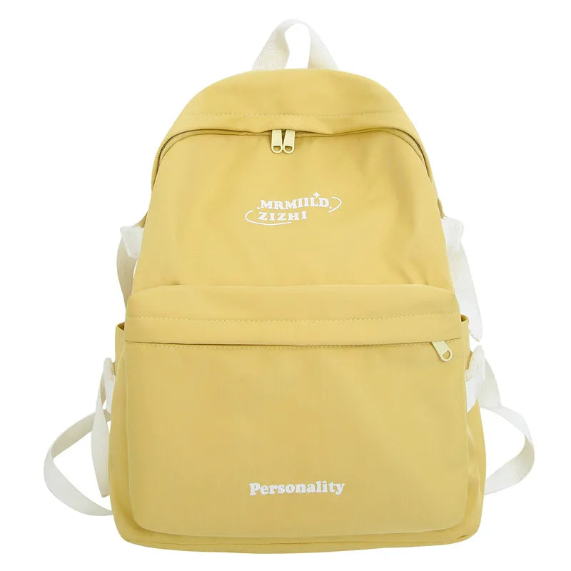 Trendy Women Kawaii Waterproof Laptop School Bag Cool Girl Nylon College Backpack Female Fashion Backpack Ladies Travel Book Bag