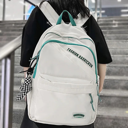 Trendy Women Men School Bag Boy Girl Nylon Student Travel Backpack Fashion Male Lady Book Bag Female Laptop College Backpack New