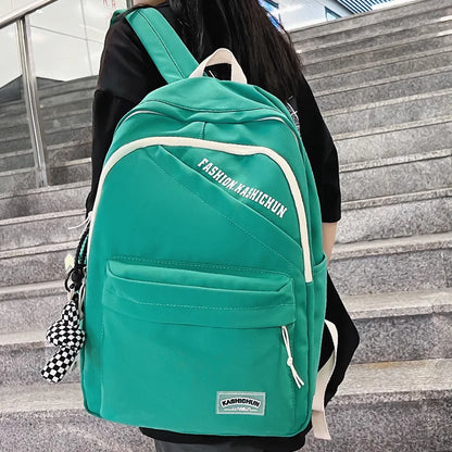 Trendy Women Men School Bag Boy Girl Nylon Student Travel Backpack Fashion Male Lady Book Bag Female Laptop College Backpack New