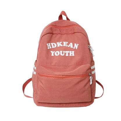 Trendy Women Nylon Purple Laptop Book Bag Girl Travel School Bag Fashion Cute Female College Backpack Lady Student Backpack Cool