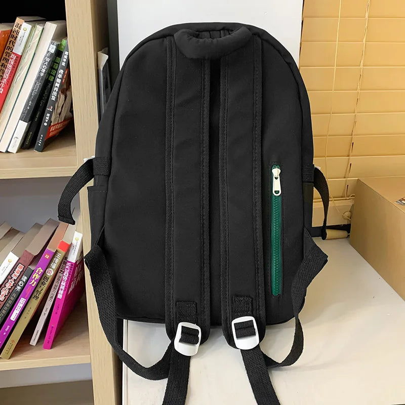 Trendy Women Nylon School Bag New Lady Leisure College Backpack Female Student Bag Fashion Girl Travel Book Laptop Backpack Cool