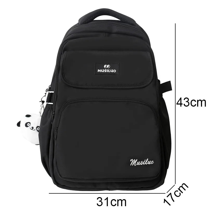 Trendy Women Pink School Bag New Girl Travel Book Backpack Fashion Ladies Kawaii College Backpack Cool Female Laptop Student Bag