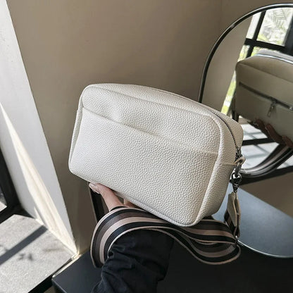 Trendy Women's Bags 2024 New Solid Color PU Crossbody Bag Shoulder Bag Small Square Bag Designer Bags Luxury