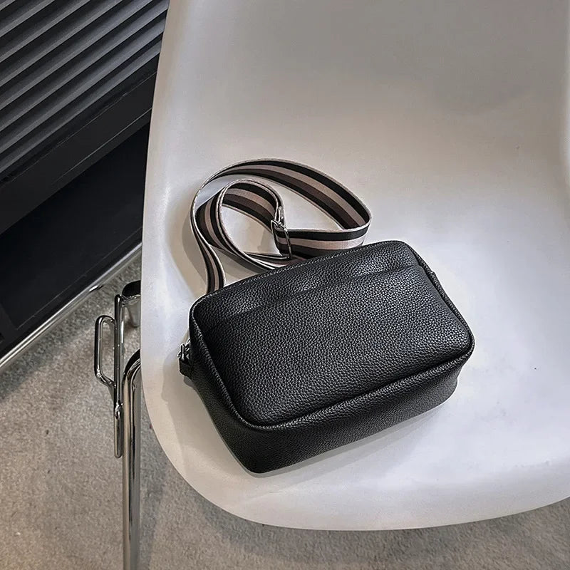 Trendy Women's Bags 2024 New Solid Color PU Crossbody Bag Shoulder Bag Small Square Bag Designer Bags Luxury
