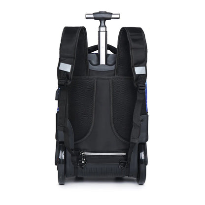 Trolley backpacks bags for teenagers School Wheeled backpack for girls USB Charging Port backpack On wheels luggage Rolling Bags