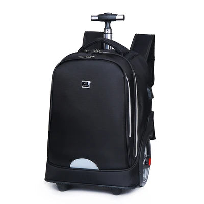 Trolley backpacks bags for teenagers School Wheeled backpack for girls USB Charging Port backpack On wheels luggage Rolling Bags