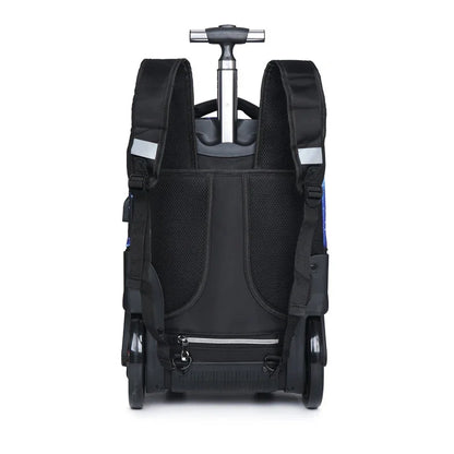 Trolley backpacks bags for teenagers School Wheeled backpack for girls USB Charging Port backpack On wheels luggage Rolling Bags