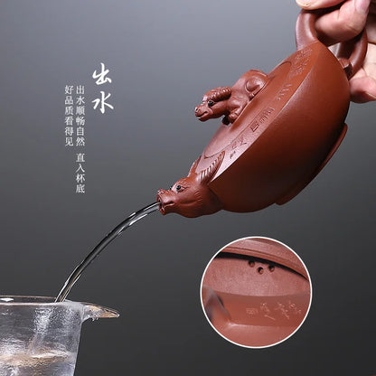 True art yixing pure manual undressed ore chapter famous purple cow in POTS wall lettering plain cement fill their carts