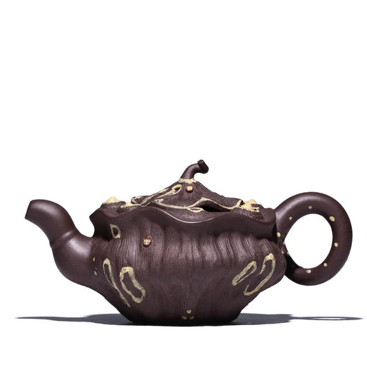 True art yixing undressed ore recommended teapot pure hand-made tea ball hole lotus lotus seed tea purple clay pot