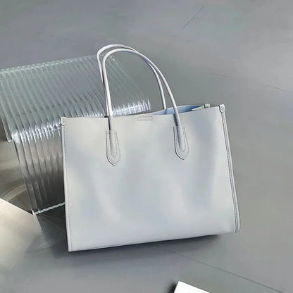 True cowhide large capacity, fashionable new high-end shoulder crossbody bag, women's handbag