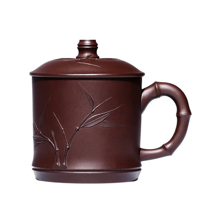 True yixing purple sand cup of pure manual cover cup foam cups office of famous tea custom asparagus cup