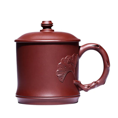 True yixing purple sand cup of pure manual cover cup office cup of the tea cup than military ceramic cup