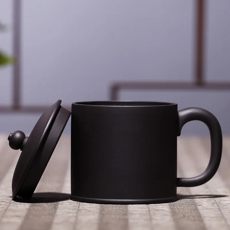 True yixing purple sand cup pure manual purple cover cup office cup cup cup kung fu tea cups bonanza