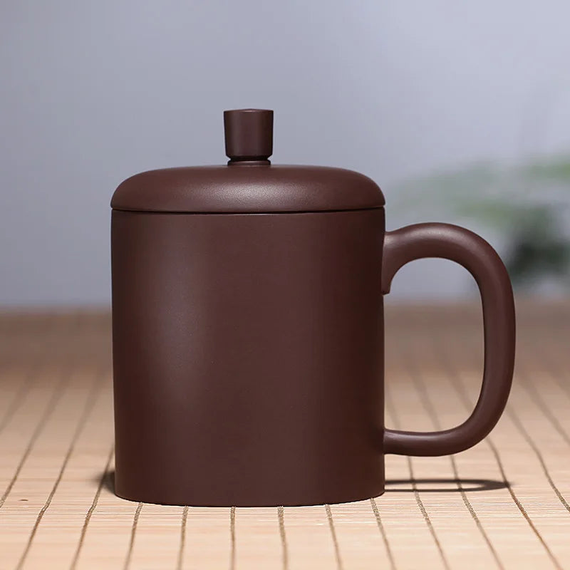 True yixing purple sand cup tea cups violet arenaceous office cup fook cup with cover kung fu tea tea cups