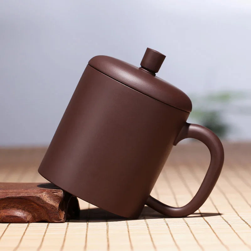 True yixing purple sand cup tea cups violet arenaceous office cup fook cup with cover kung fu tea tea cups