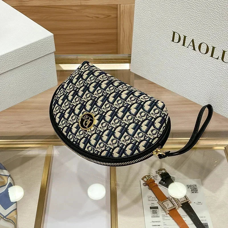 Tweed Travel Cosmetic For Women Large Lipstick Storage Bag Cute Makeup Pouch Clutch Handbags Make Up Organizer Beauty Case
