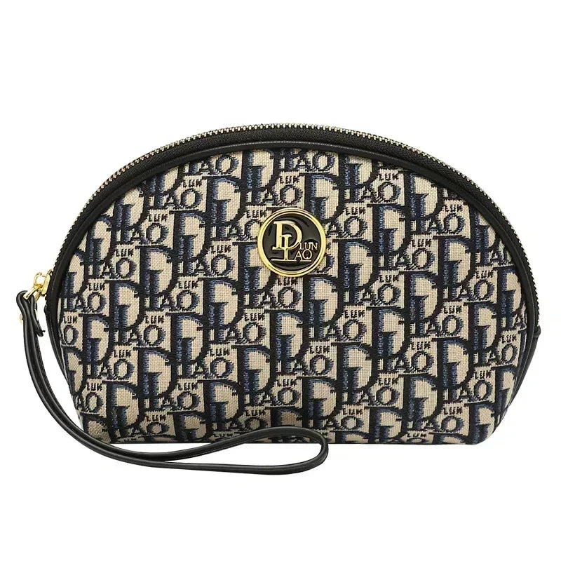 Tweed Travel Cosmetic For Women Large Lipstick Storage Bag Cute Makeup Pouch Clutch Handbags Make Up Organizer Beauty Case