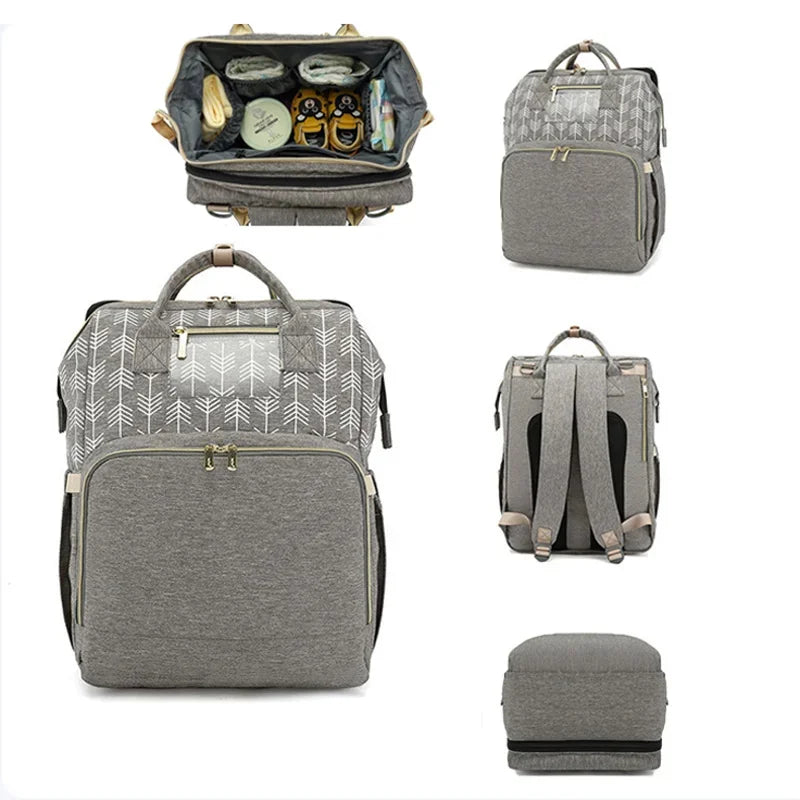 Two In One Crib backpack Foldable Diaper Baby Bed Newborn Bassinet Mummy Maternity Nursing Travel Stroller Bag Organizer