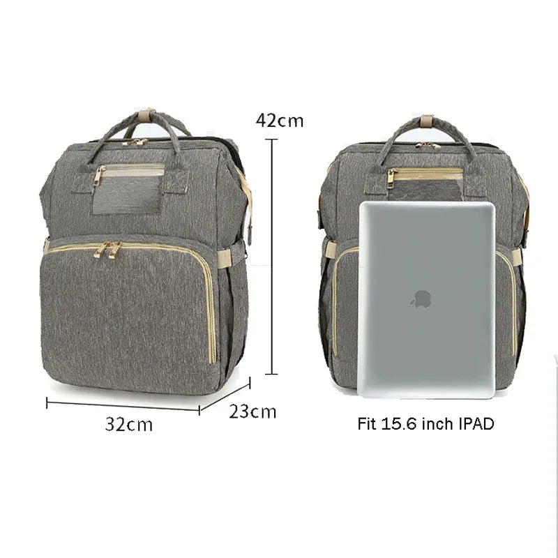 Two In One Crib backpack Foldable Diaper Baby Bed Newborn Bassinet Mummy Maternity Nursing Travel Stroller Bag Organizer