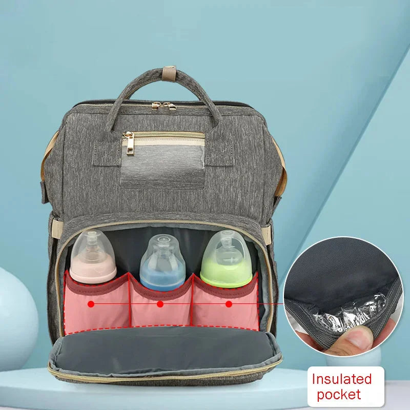 Two In One Crib backpack Foldable Diaper Baby Bed Newborn Bassinet Mummy Maternity Nursing Travel Stroller Bag Organizer