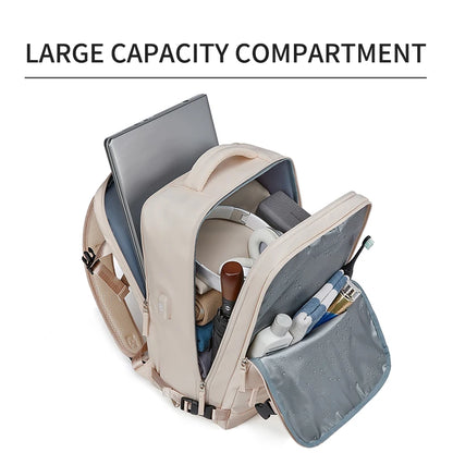 USB Charging 15.6 Inch Laptop Backpack Men Women Travel Business Backpack With Independent Shoe Bag