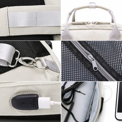 USB Charging Women Backpack 14 15.6 Inch Laptop Backpack Fashion Function School Backpack Travel Bag
